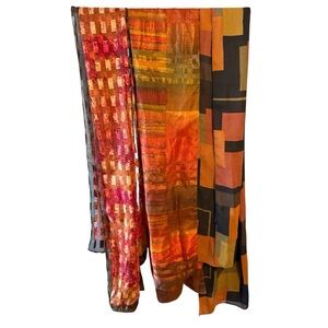 Bundle of Colorful Geometric Patterned Scarves!